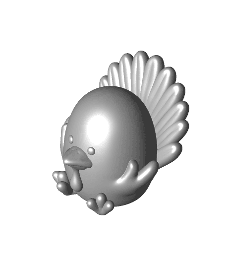 Chubby Turkey Container by ChelsCCT (ChaosCoreTech) full viewable 3d model