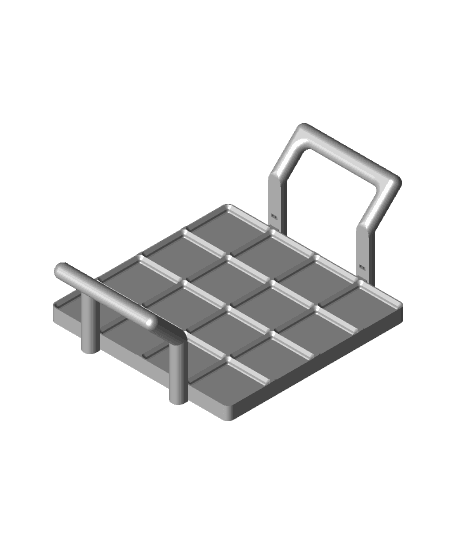 Gridfinity 4x4 Base with Handles by km168 full viewable 3d model