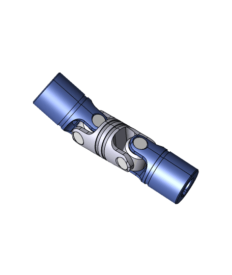 Coupling - Cardan - Heavy Duty Double Universal joint (Acople - Cardan - Junta Universal Doble Traba 3d model