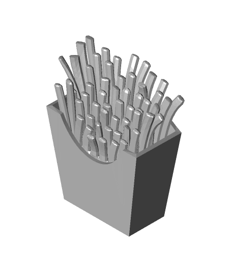 French fries by fadigggt full viewable 3d model