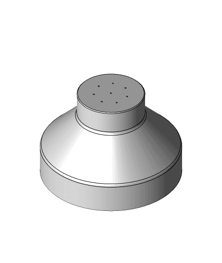 Regular Mouth Mason Jar Feeder Adapter for Plastic PRO NUC 3d model
