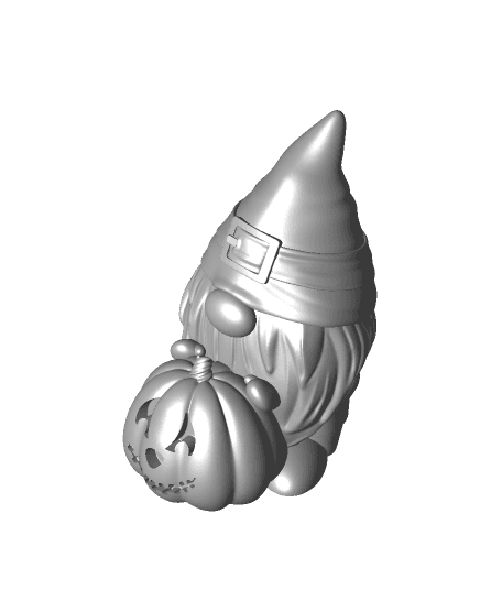 Halloween Pumpkin Gnome (+Tealight Version) 3d model