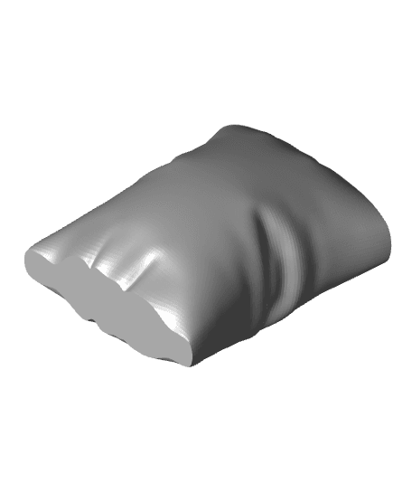 Fluffy Pillow vase 3d model
