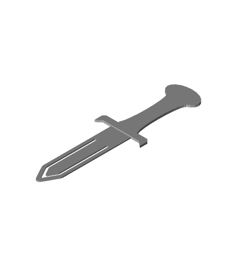 Dagger Bookmark 3d model