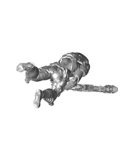 SCIFI - Human Man Soldier heavy blow 1.stl 3d model