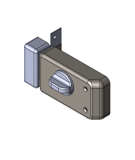 Door lock dead bolt assambly1111.x_t 3d model