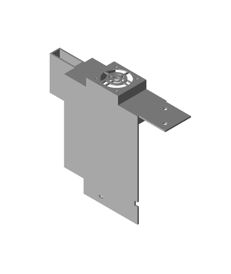Ender 3 case for BigTreeTech SKR board with card slot - Bottom Case - 40 x 40 x 10.stl 3d model