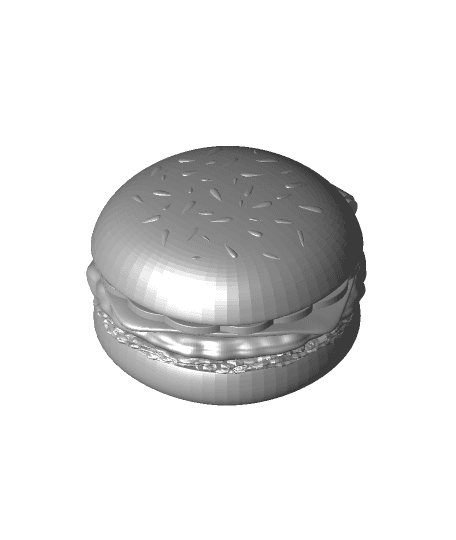 Cheeseburger Container - 150mm x 150mm x 100mm 3d model