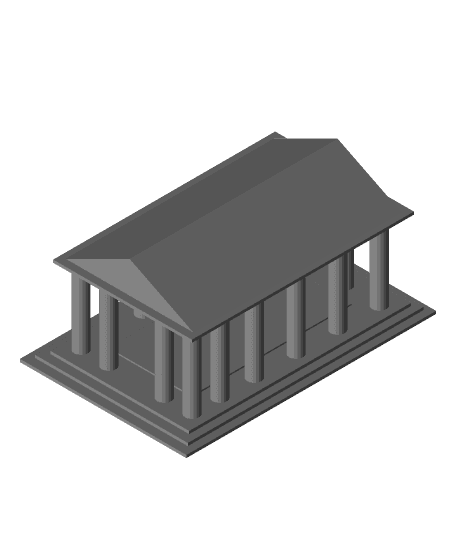 Greek Parthenon.obj 3d model