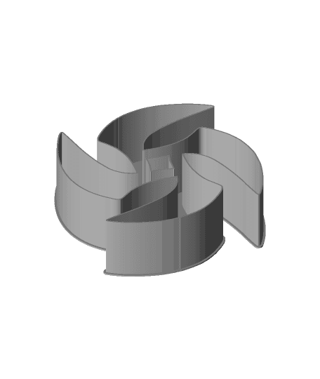 Shuriken 004B, nestable box (v2) by PPAC full viewable 3d model