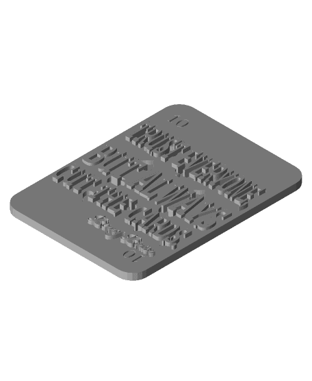 Benny Binion - cut the cards.stl 3d model