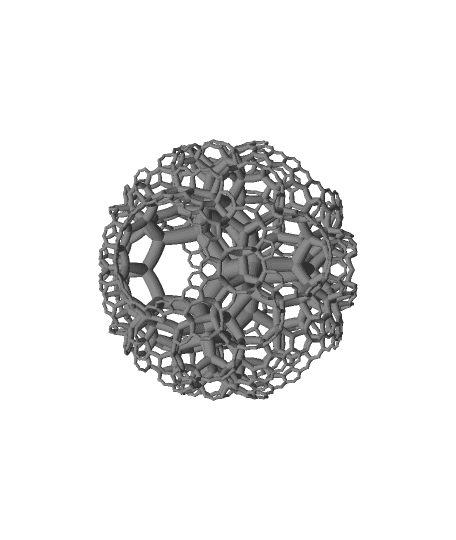 {6,3,3} hyperbolic honeycomb 3d model