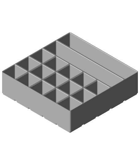 Gridfinity Modified 5x5x60-06 by yellow.bad.boy full viewable 3d model