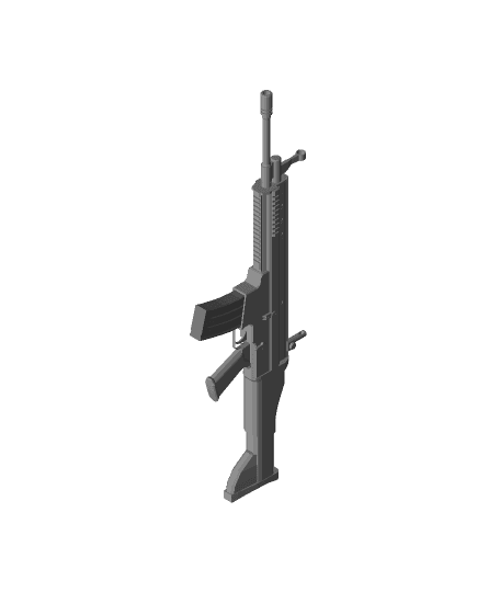 15 guns and attachments 3d model