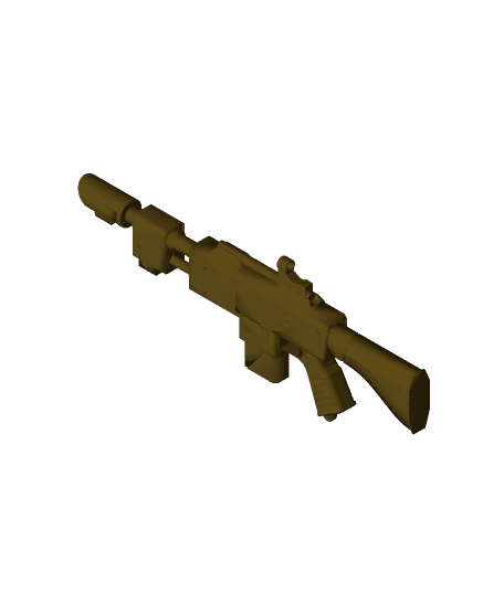 Kantrael MG XII Infantry Lasgun Warhammer 40k Darktide 3d model