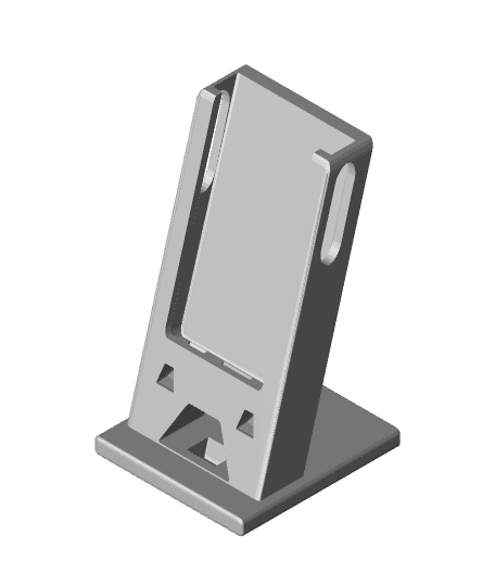 phone holder for big phone and big cable 3d model