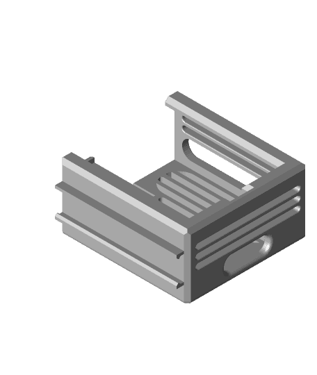 Pi 4 extruder Case mount 3d model