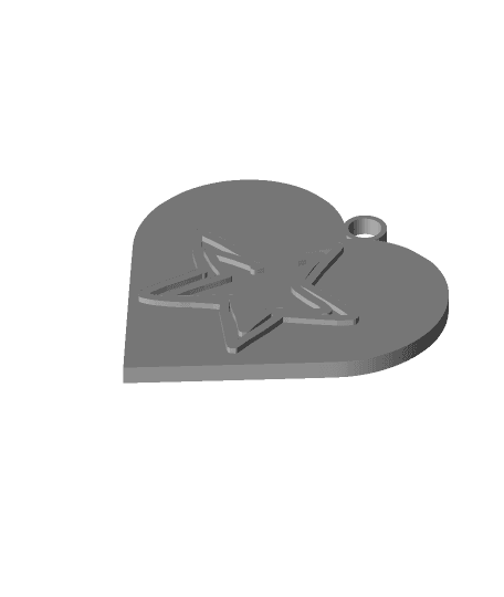 Déco coeur - heart ornament by Dem_ria full viewable 3d model