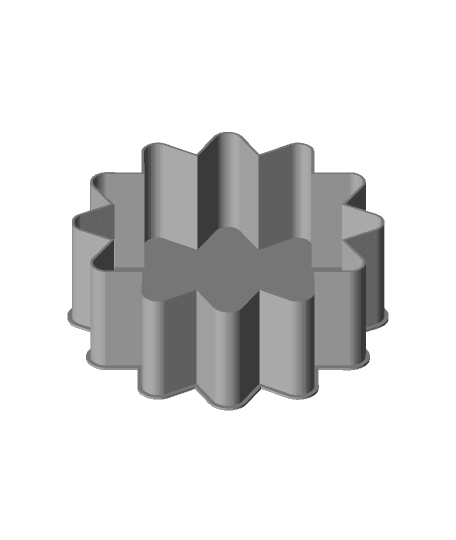 Disc with border variation (12), nestable box (v1) by PPAC full viewable 3d model