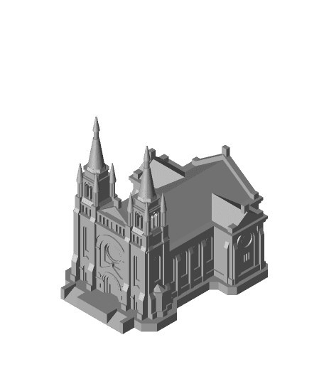 Sioux Falls Cathedral - USA 3d model