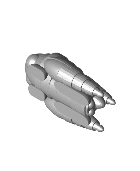 FHW submarine spaceship concept 3d model