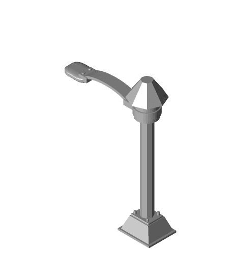 fhw: Town Light Post (28mm scale) 3d model