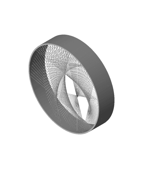 Circle String Art SMALL 3d model