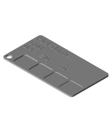 PLA-Janbex Gold Karte 3d model