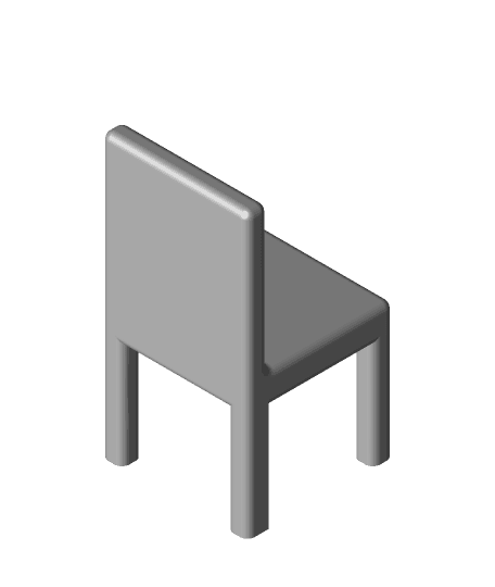 Mini Dining Chair 3d model