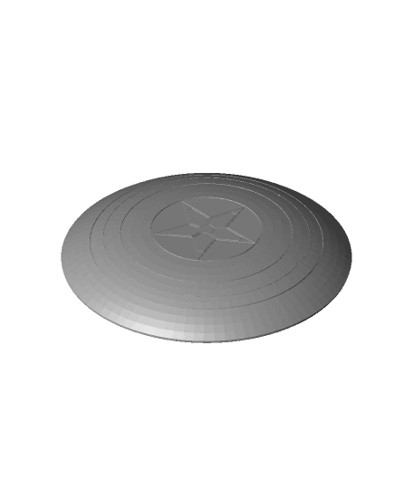 Captain America Shield (No Handle) FATWS.STL 3d model