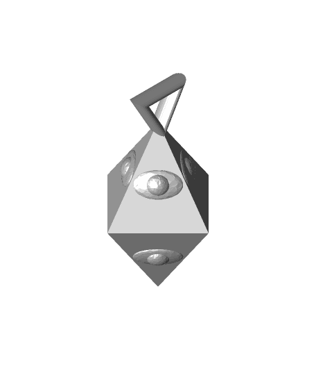 Not just a pyramid keychain 3d model