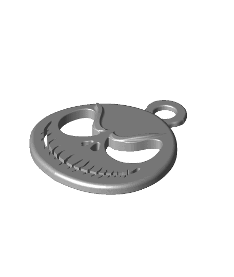 Jack Skellington Key fob by jerrycon full viewable 3d model