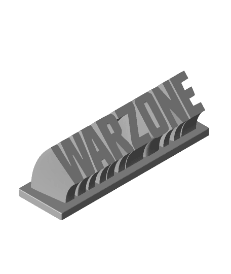 Warzone Name Stand 3d model