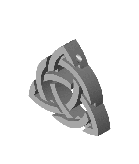 Celtic Knot Pendant 3d model