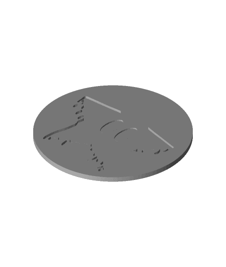 SimpleFlips Drippy Star Disc Display by bigfoot full viewable 3d model