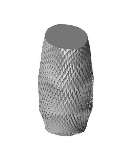 intricate facets twisted vase 3d model