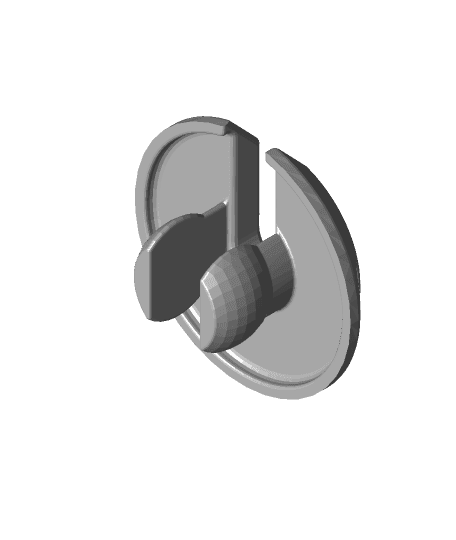 Wall cable grommet and cover plate 3d model