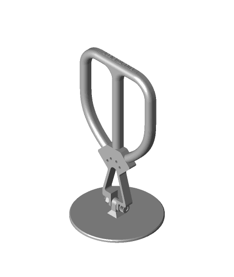 Ejection Seat Handle for Display or Flight Sim 3d model