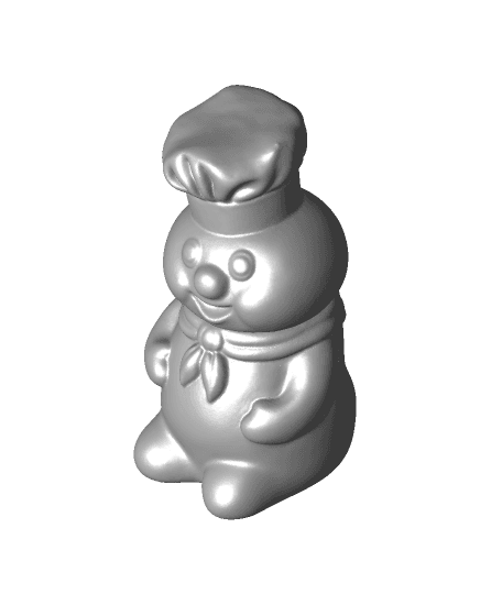 3D Printed Pillsbury Doughboy Jar 3d model
