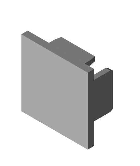 Gridfinity V-Slot Endrail Baseplate 3d model