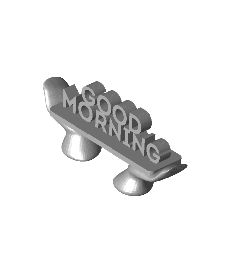 Good Morning Greetings from Hands  Base 3d model