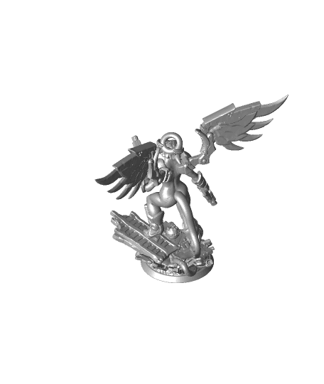 Cyber Angel from HeroForge 3d model
