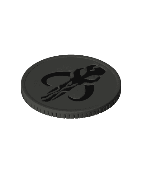 Mandalorian Coin 3d model