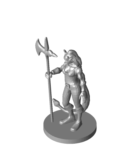 Tiefling Female Barbarian 3d model