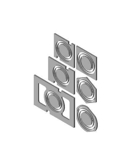 Merged Springs for Twist Lock Boxes 3d model