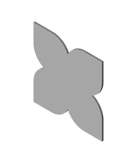 Petals Retro Coaster by RetroMaker full viewable 3d model