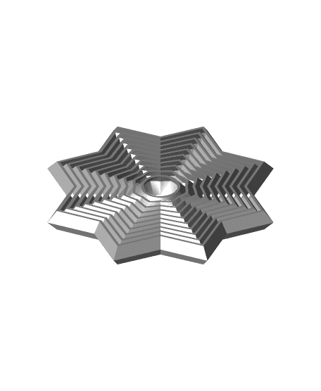 Octagon Star Concentric Fidget toy - Torture Test 3d model