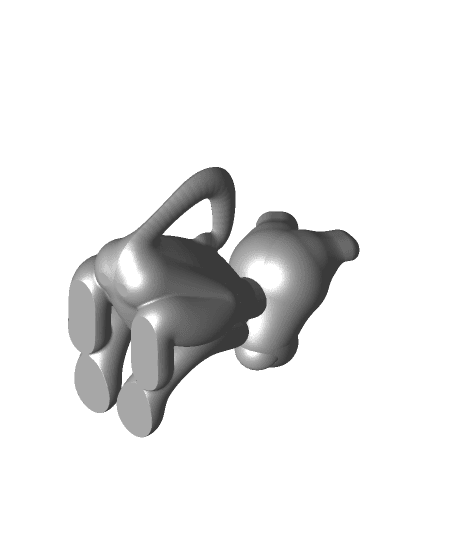 low poly dog.stl by Craftcentric full viewable 3d model