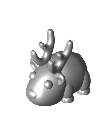 Small Reindeer Ornament 3d model
