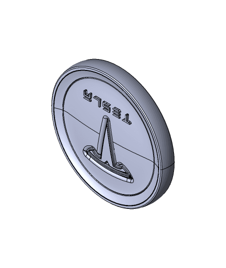 Tesla Coin V2 3d model